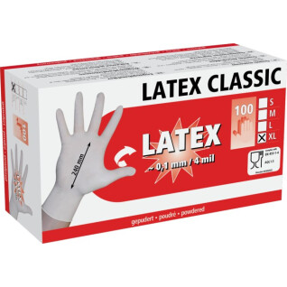 Box mit Einweghandschuhen Kerbl Latex Classic