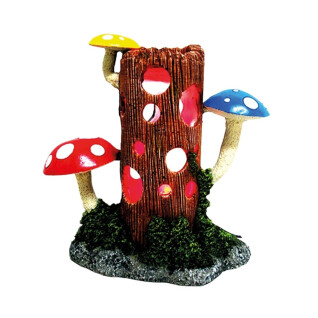 Aquariumdekoration Baumstamm und Pilze mit Led Nobby Pet