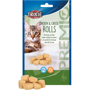 Leckerbissen für Katzen Trixie Premio Chicken & Cheese Roll (x6)